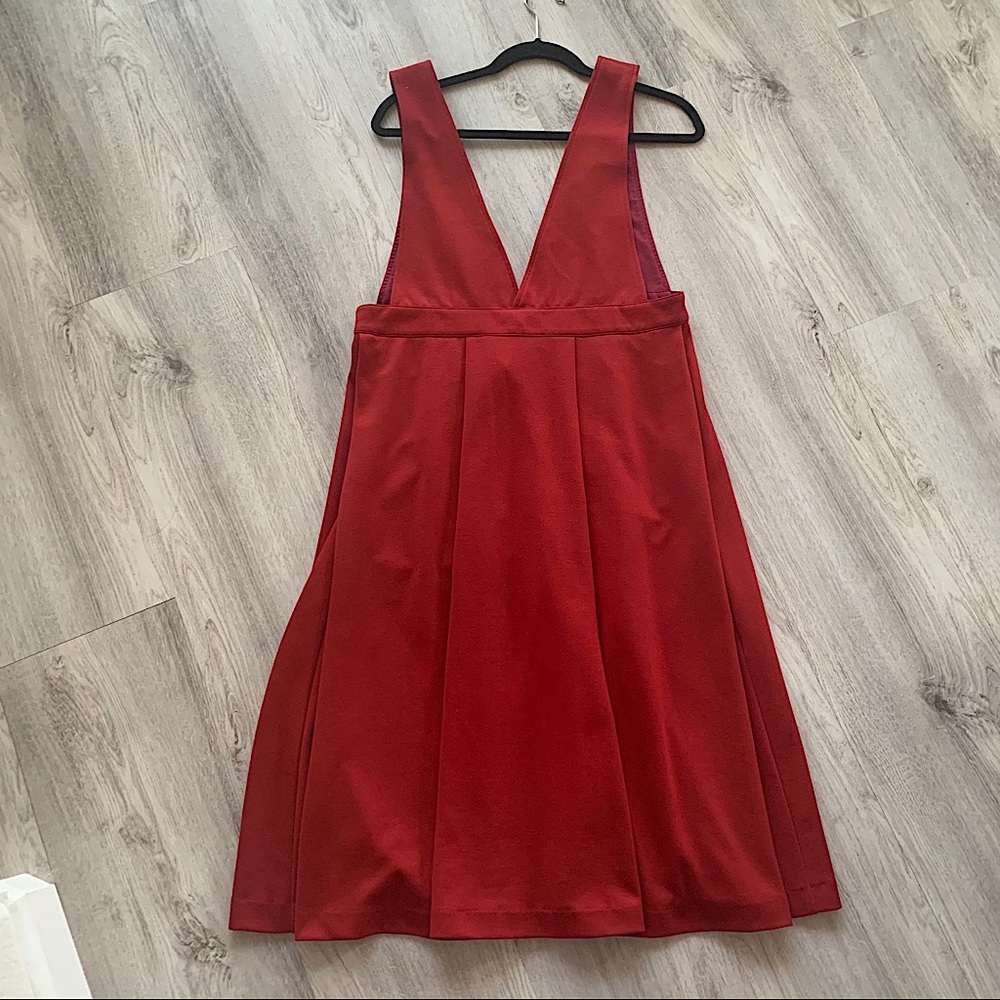 Global Work Unique Overall Red Dress